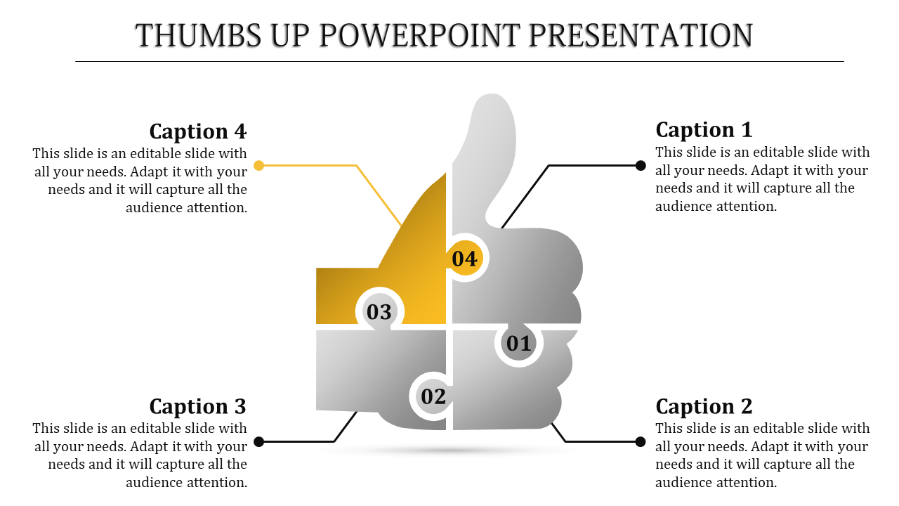 Thumbs Up PowerPoint Template and Google Slides Themes